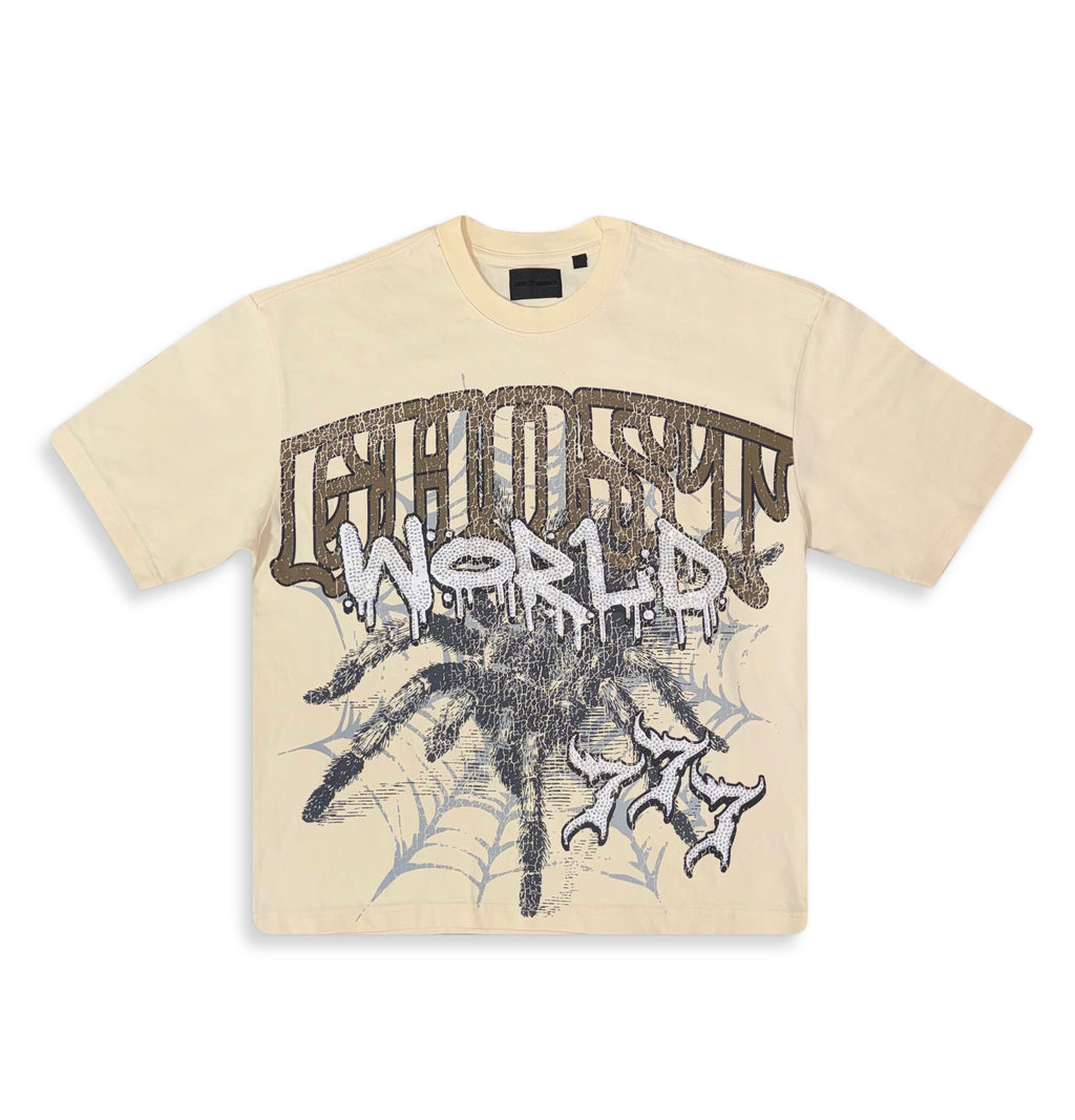 Caught in the Web Tee - Bone