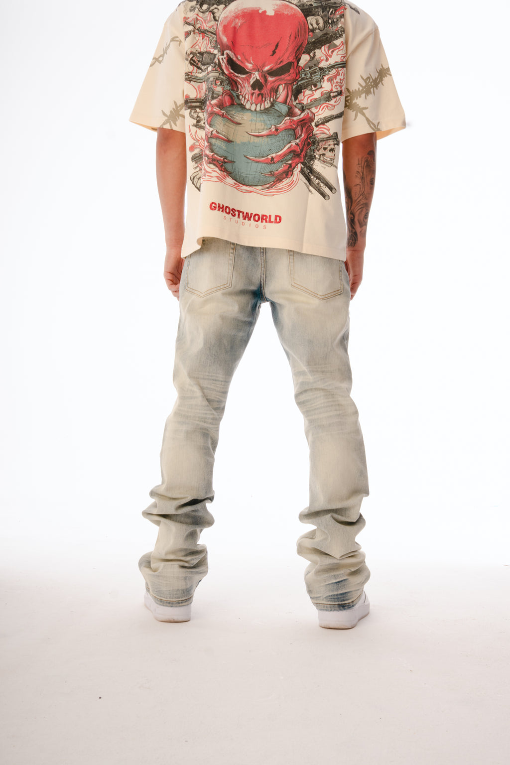 Frost Flare Jeans – Ice Wash