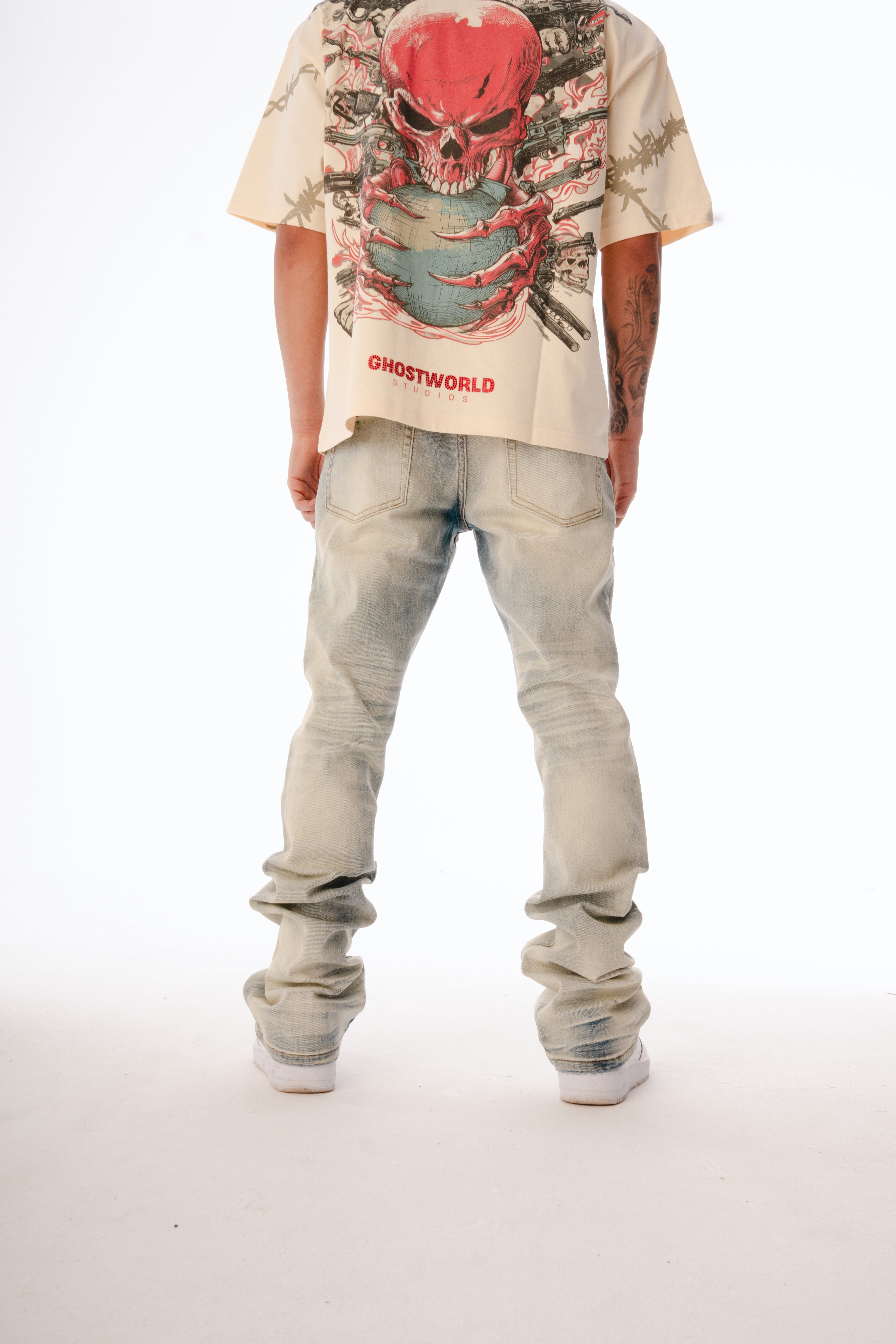 Frost Flare Jeans – Ice Wash