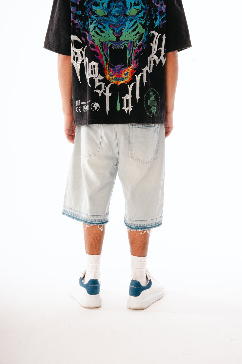 Frost Denim Shorts - Light Wash