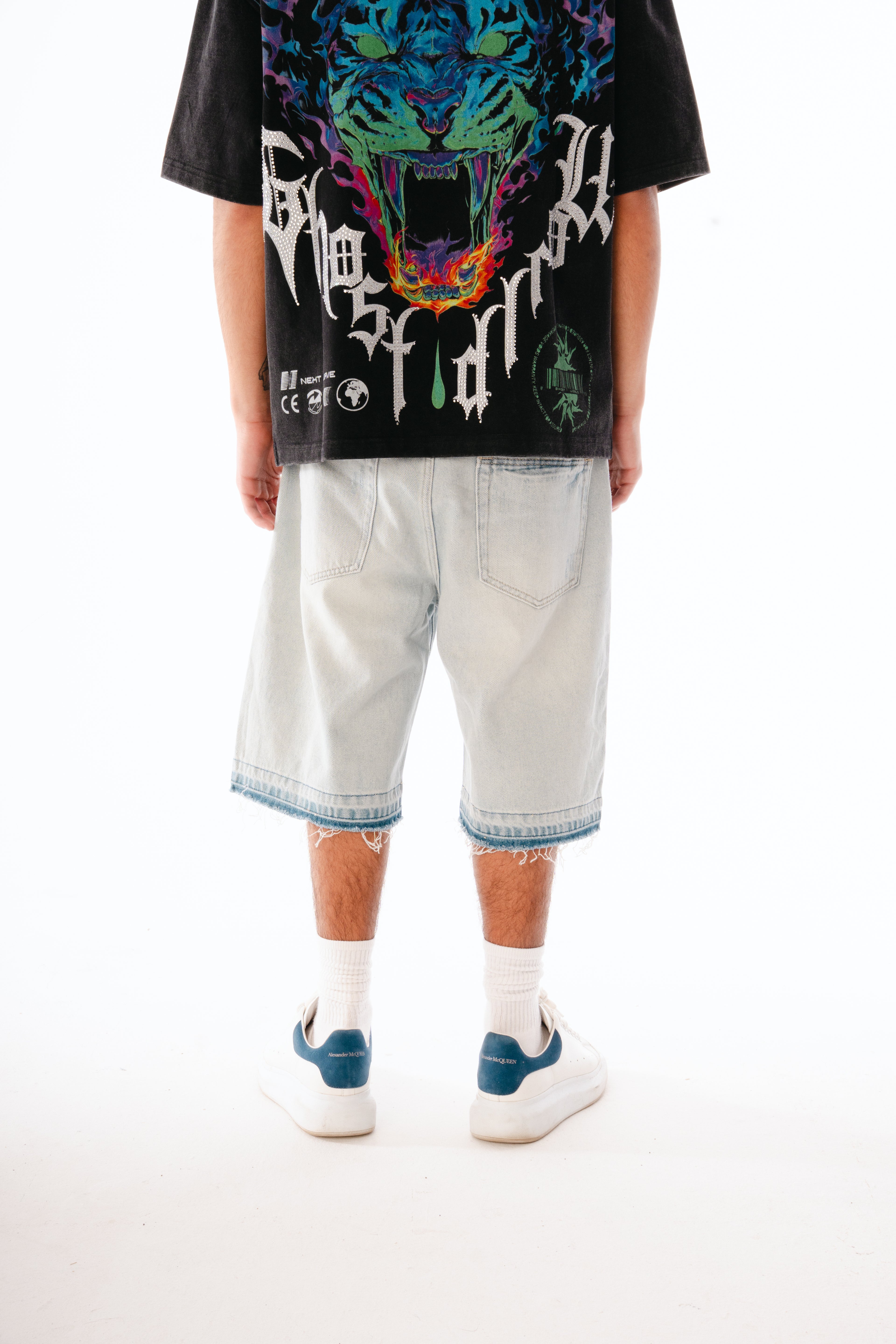 Frost Denim Shorts - Light Wash