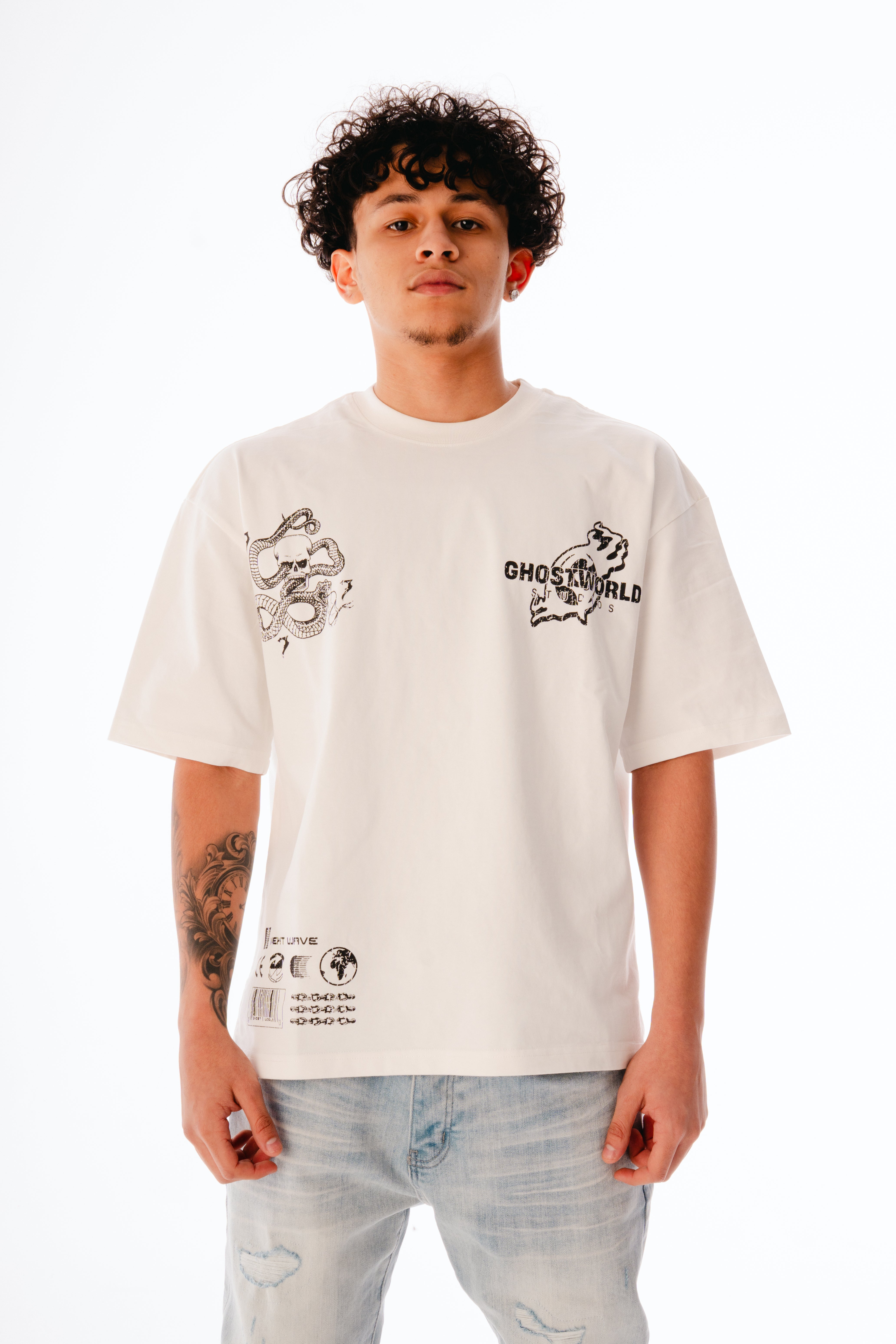 World at War Tee – White – GHST WRLD