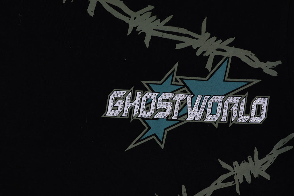 Barbed Wire Wrap Tee – Black