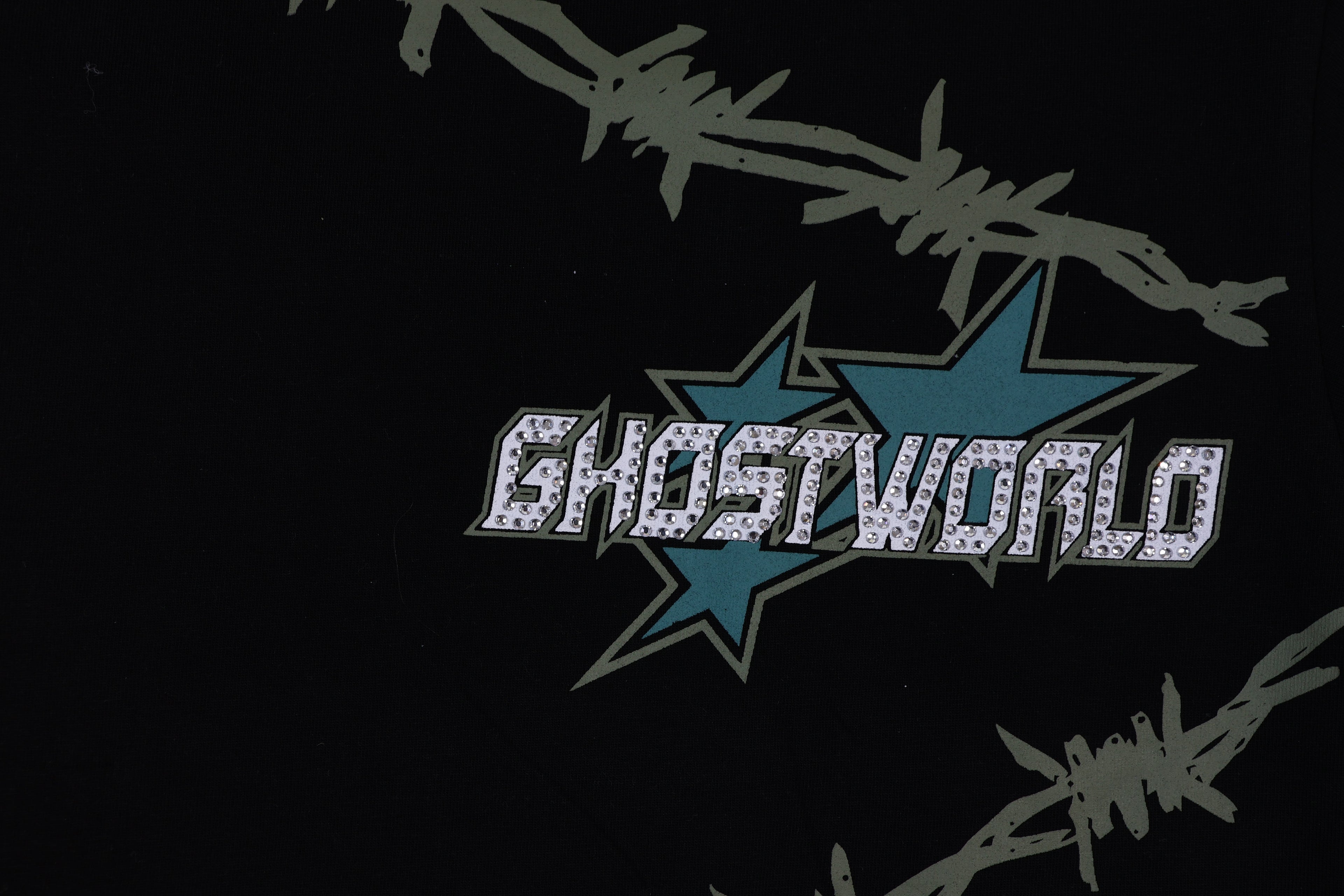 Barbed Wire Wrap Tee – Black