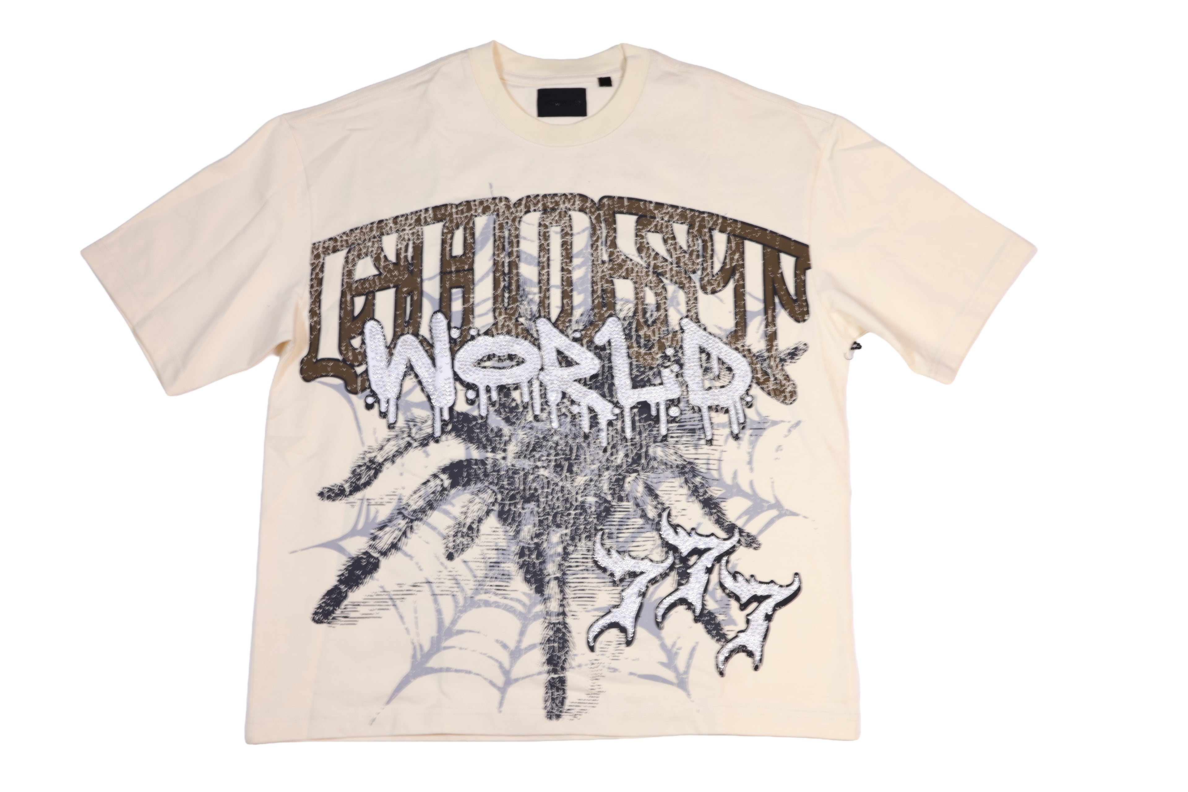 Caught in the Web Tee - Bone