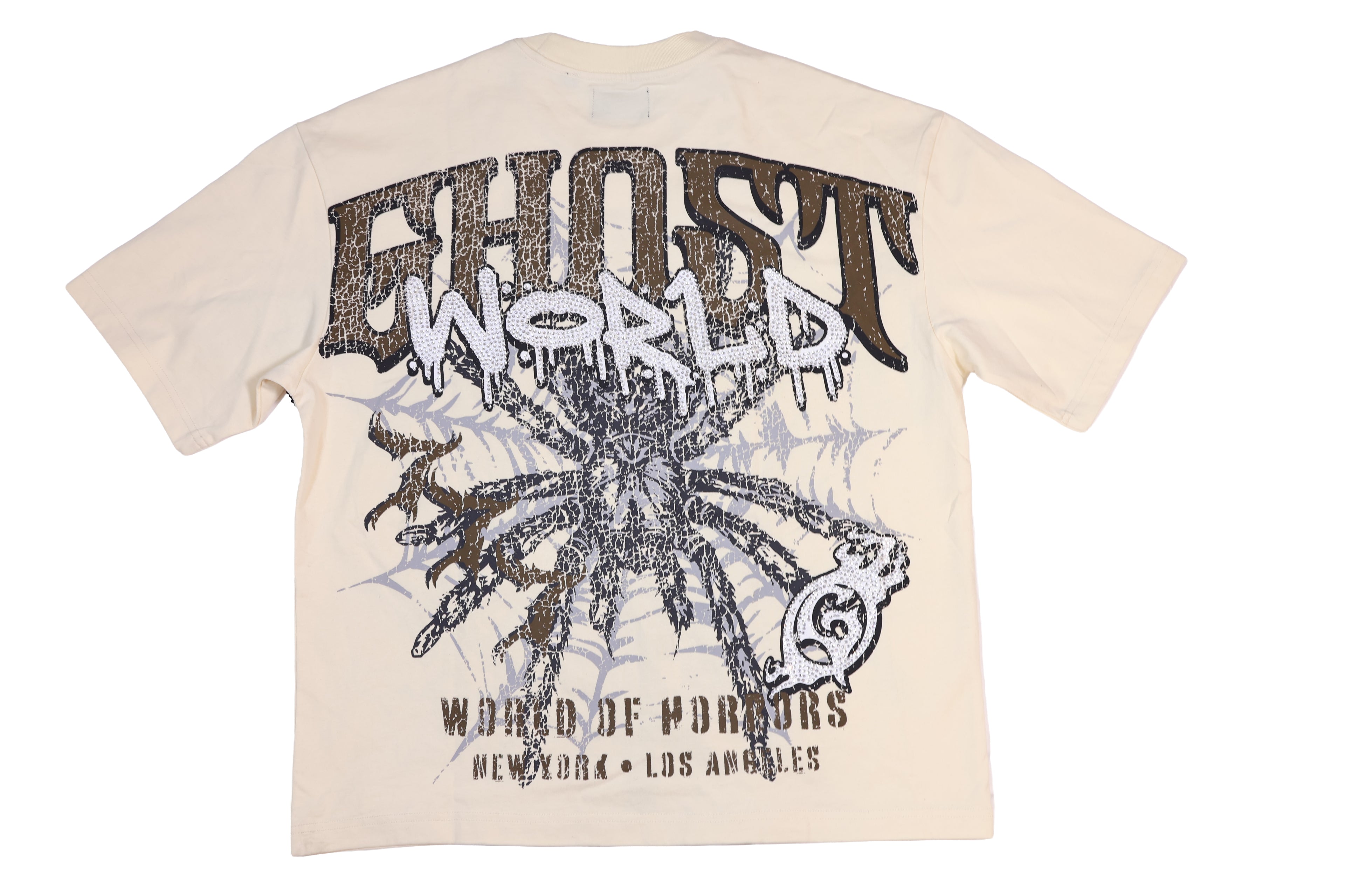 Caught in the Web Tee - Bone