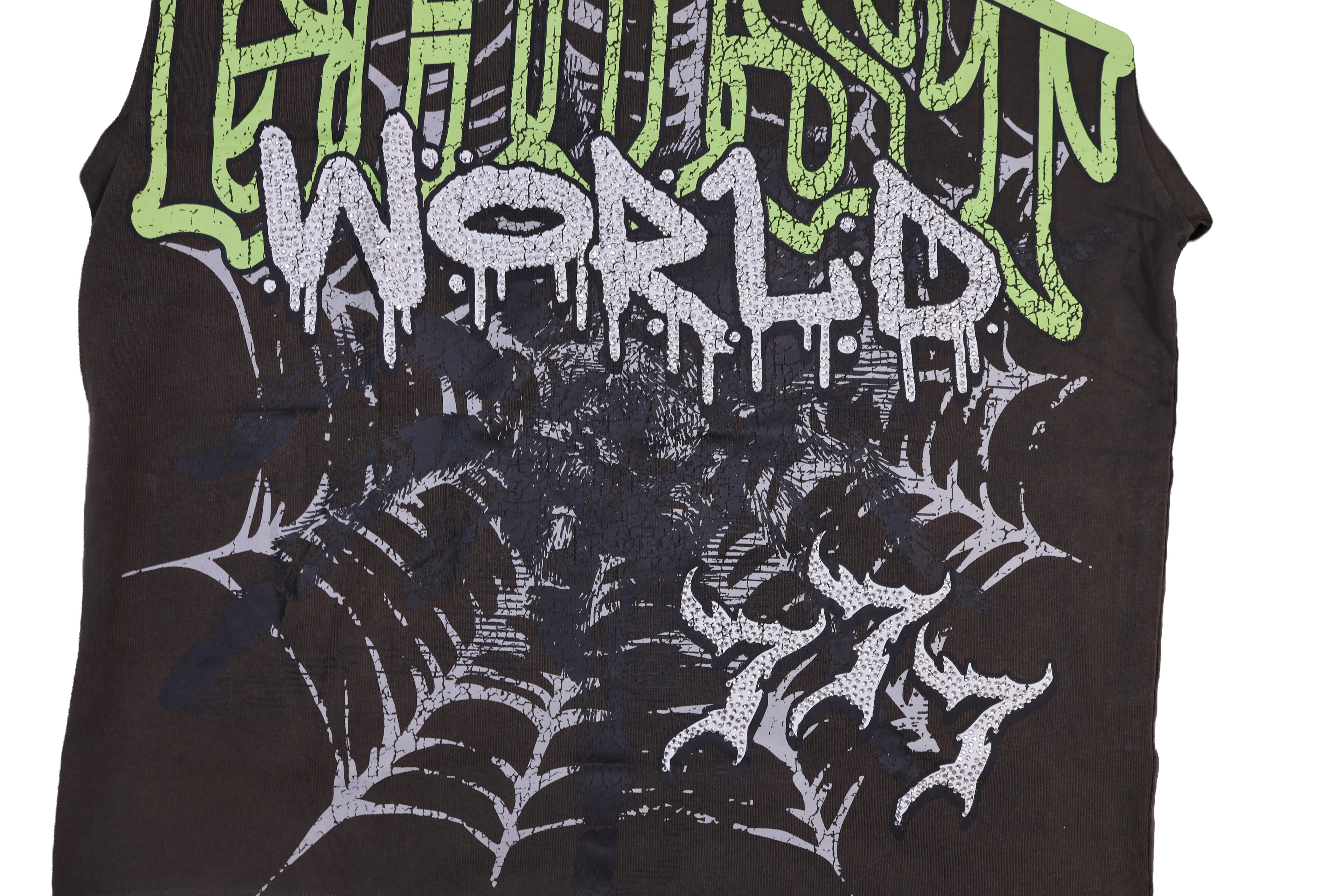 Caught in the Web Tee - Charcoal