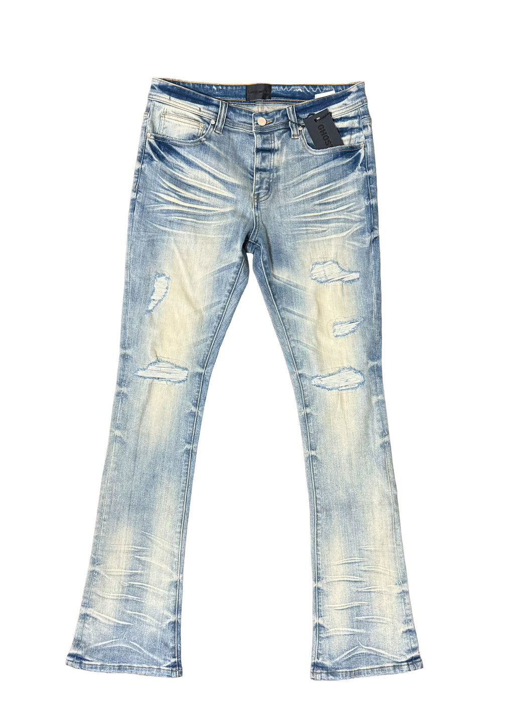 Frost Flare Jeans – Ice Wash