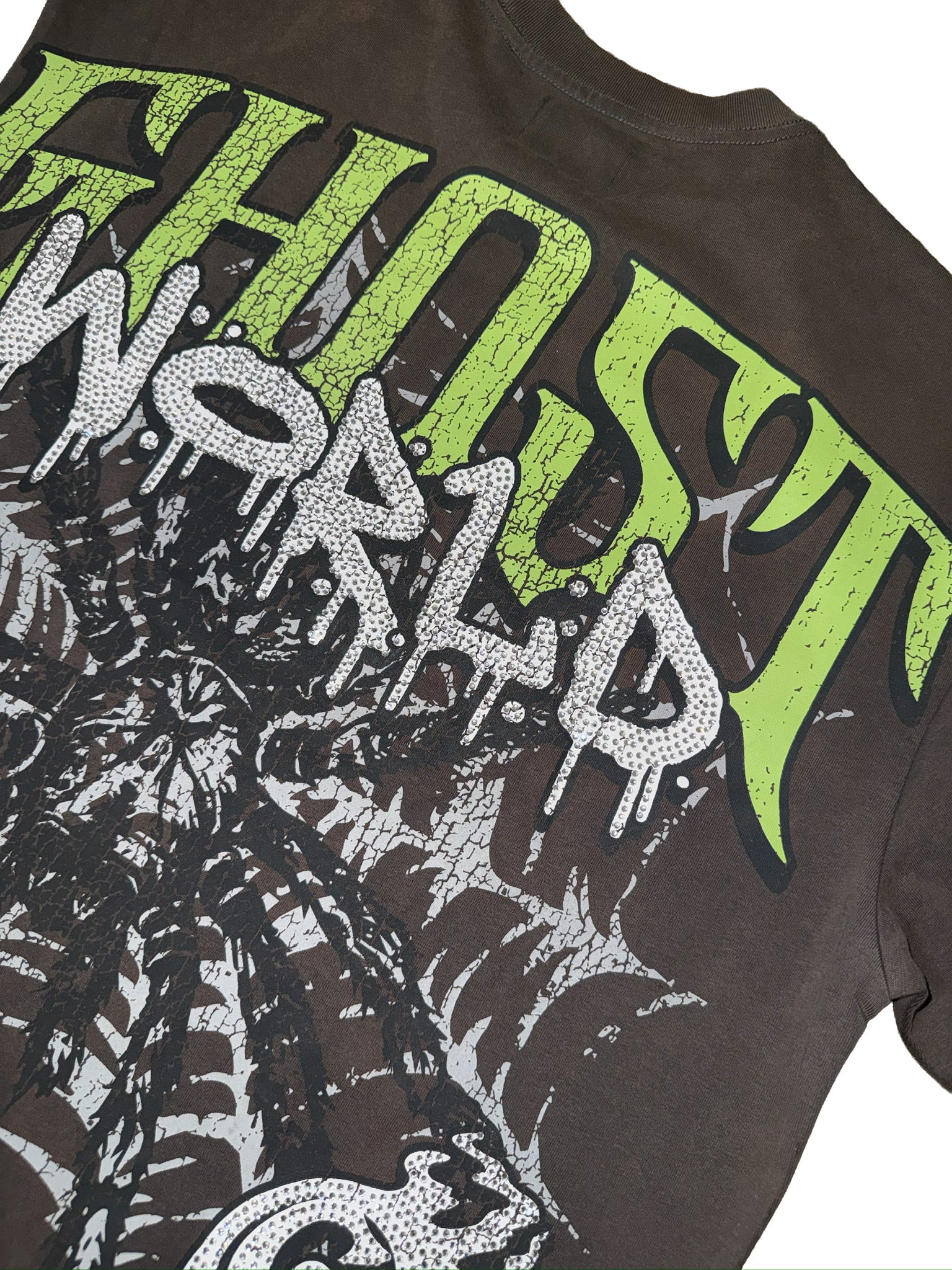 Caught in the Web Tee - Charcoal