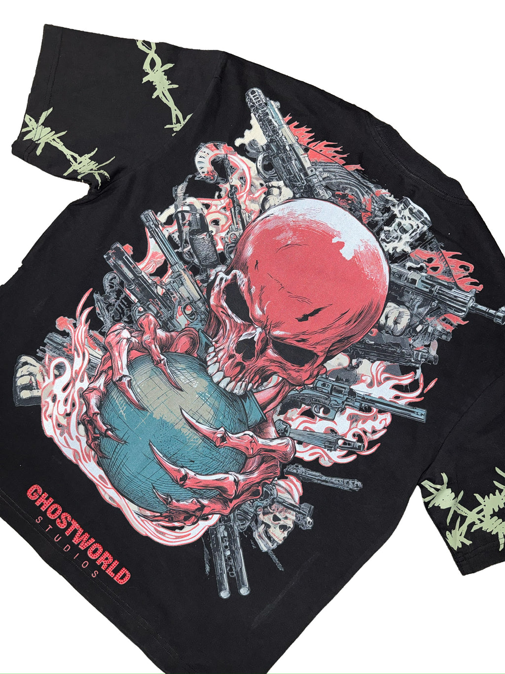 Barbed Wire Wrap Tee – Black